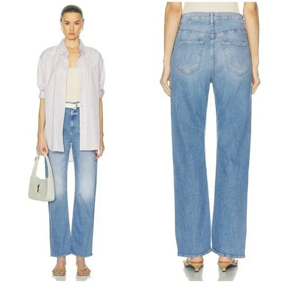 💕MOTHER💕 Ditcher Zip Flood Jeans ~ Love On The Beat 26 NWT